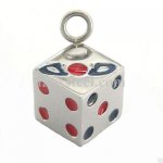 FSP00W82 DICE Gambling  pendant 