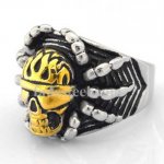 FSR08W48G Soldier Skull Spider gothic Ring