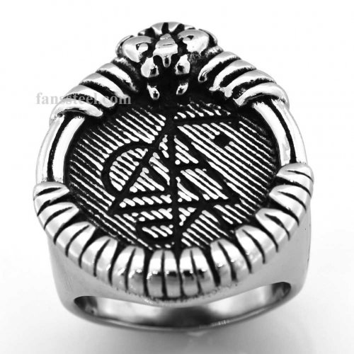 FSR14W39 lion head Aries zodiac sign ring