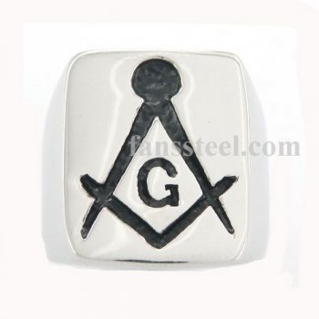 FSR10W42 square and ruler masonic ring