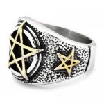 FSR20W71 pentagram star ring