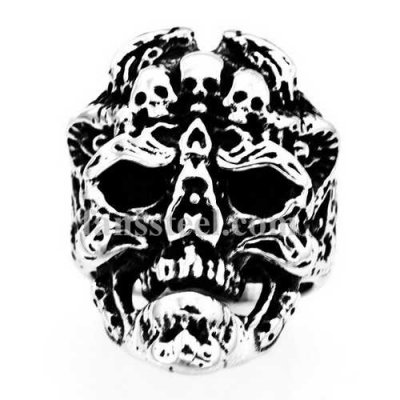 FSR20W62 family skulls biker ring