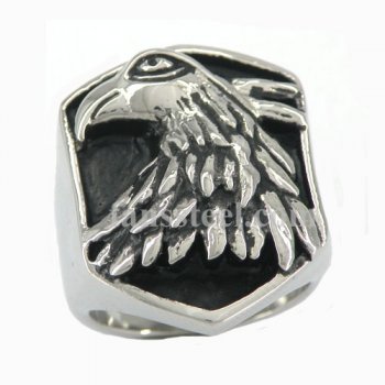 FSR10W54 shield harley eagle biker Ring