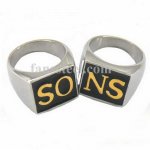 FSR09W6566G  alphabet SO NS ring biker ring 