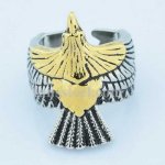 FSR14W04 flying bird dove ring