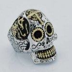 FSR14W09G cross gear eye mechanic ghost skull ring