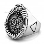 FSR14W39 lion head Aries  zodiac sign ring