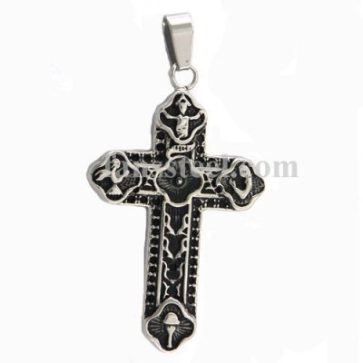 FSP01W77 St. Maria prayer cross pendant